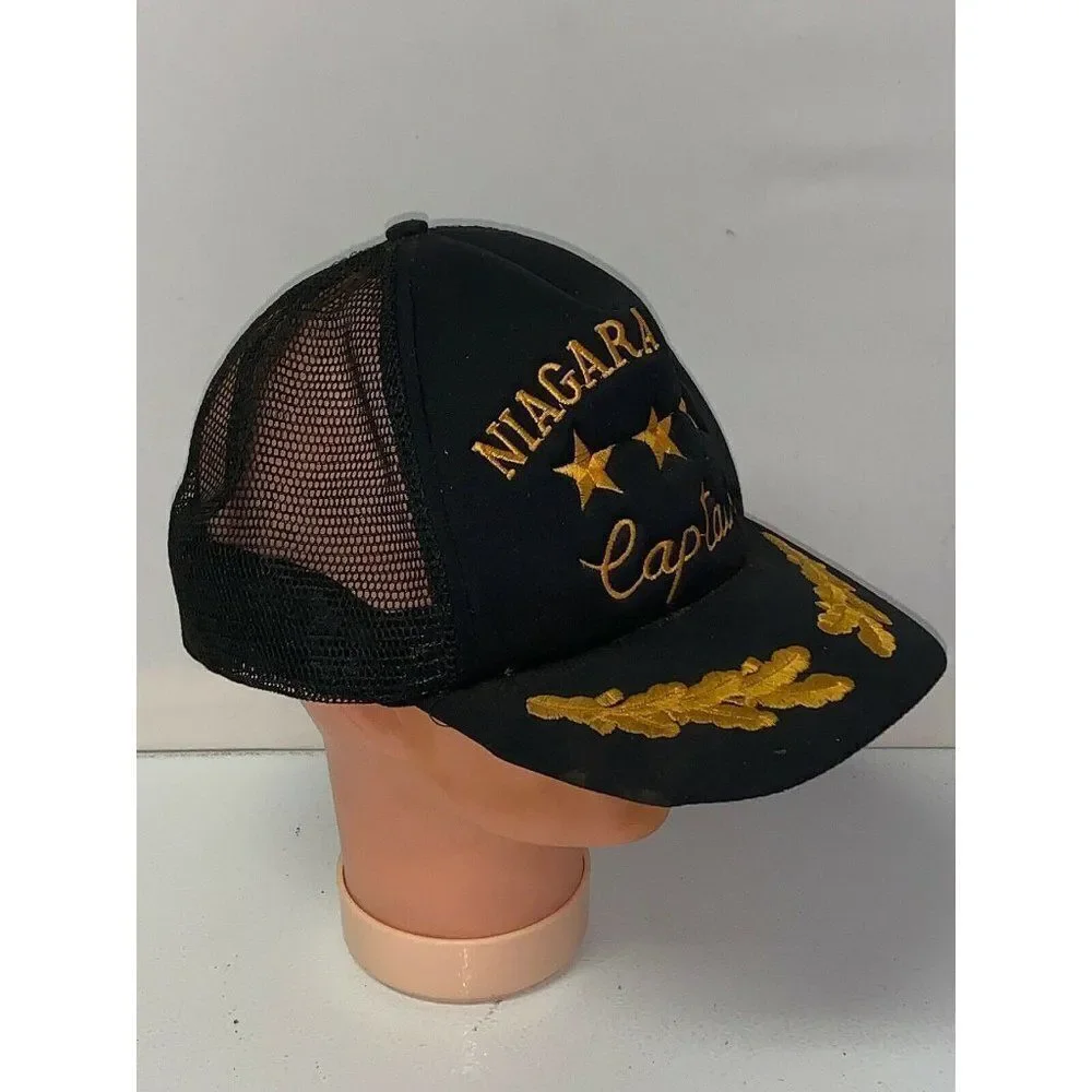 Vintage Niagara Falls Captain Black Snapback Truck